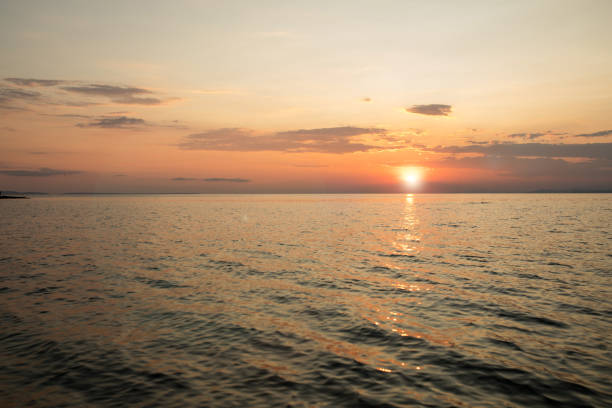 istock Sunset in the sea 1257017738