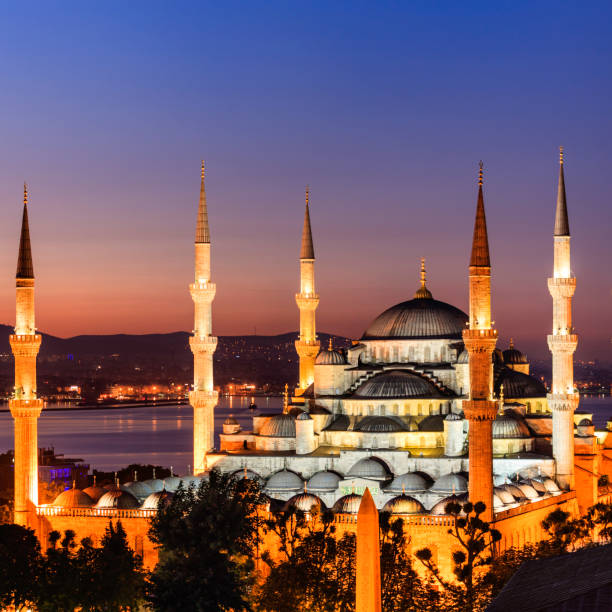 istock Sunrise over The Blue Mosque, Istanbul, Turkey 1257018416