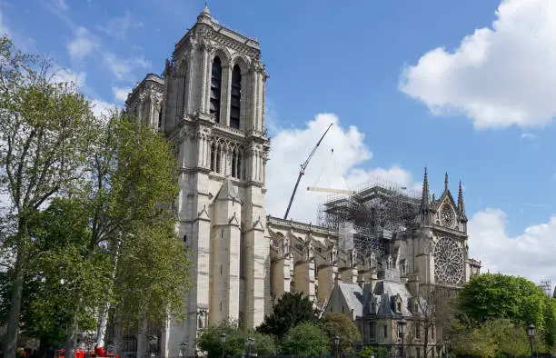 Photo of Notre Dame de Paris fire