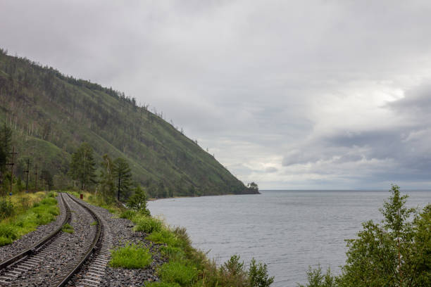 istock Cloudy landscape of Baikal lake 1257026641