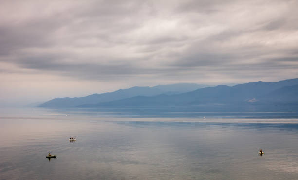istock Cloudy landscape of Baikal lake 1257026642