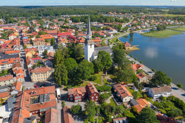 istock Aerial view of Mariefred 1257030330
