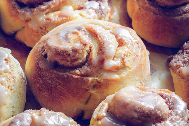 istock Rustic buns of sweet milk and cinnamon 1257033359