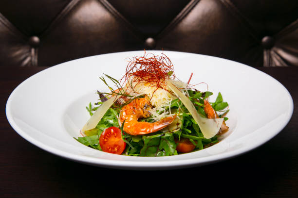 istock Salad with fish and shrimp 1257039146