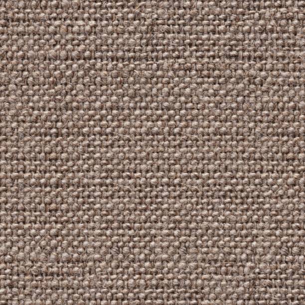 istock Linen canvas texture in stylish brown tone for your unique design look. Seamless pattern background. 1257045911