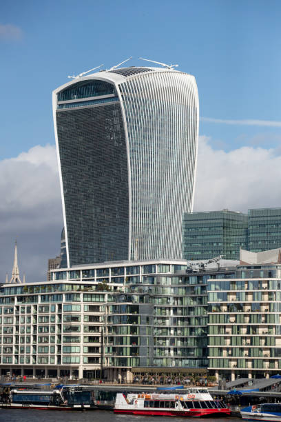 istock Walkie-Talkie skyscraper among buildings in financial district 1257046177