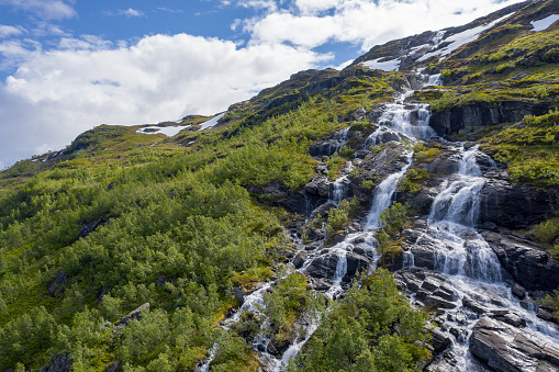 Waterfall in Røldal, Norway.