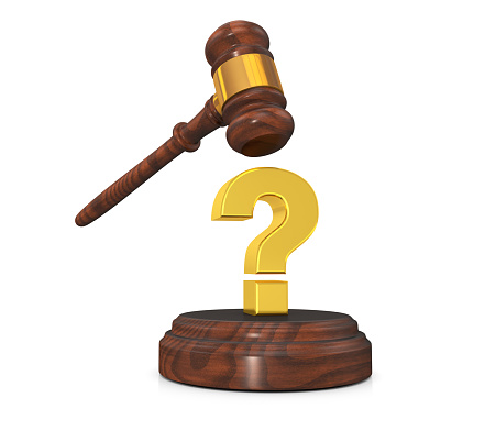 Gavel with Question Mark
