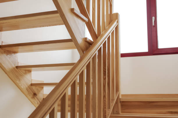 istock Staircase in contemporary house 1257056345