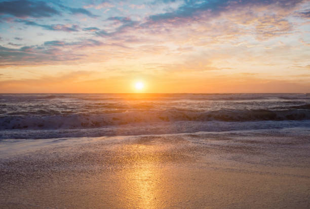 istock beautiful sunset over the ocean 1257057394