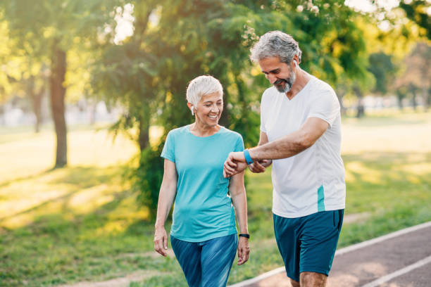 istock Sporty couple jogging 1257066072