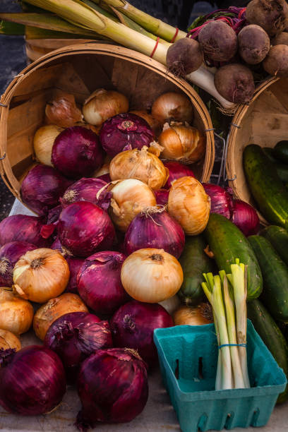 Onions at a Farmer's Market