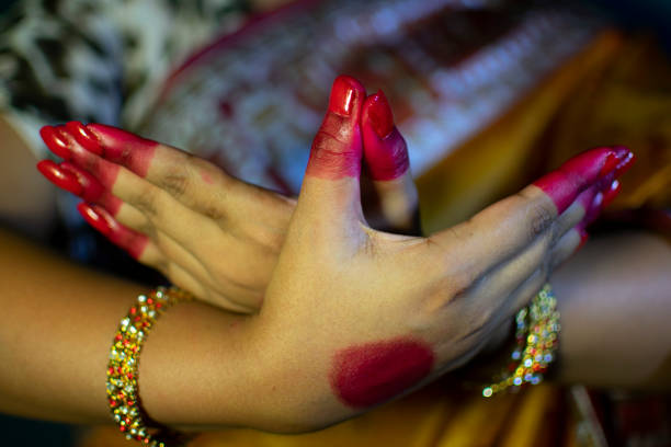 istock mudras or gestures of bharatanatyam dance 1257067117