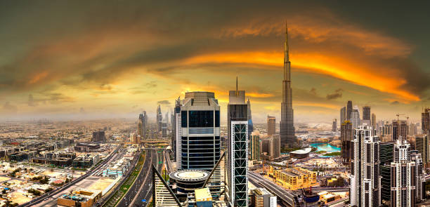 istock Aerial view of downtown Dubai 1257078281