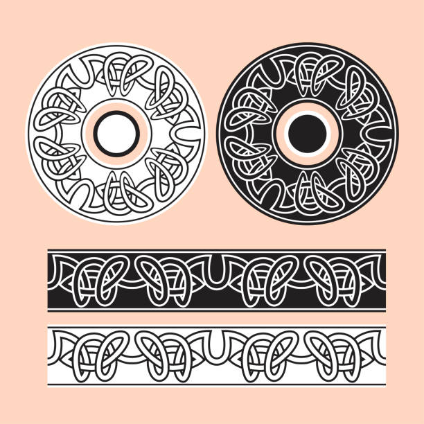 Knotwork Border 100+ Celtic Knotwork Borders Pic Stock Photos, Pictures & Royalty-Free ...