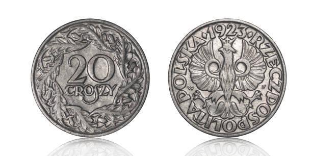 istock Polish coin of low denomination 1257089725