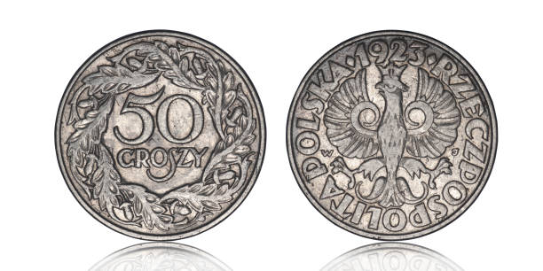 istock Polish coin of 1923 with a low denomination 1257089734
