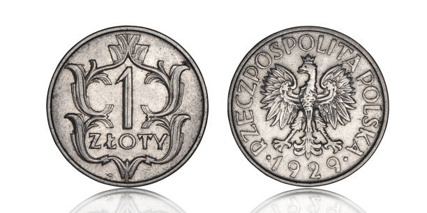 istock Polish one zloty coin from 1929 1257089752