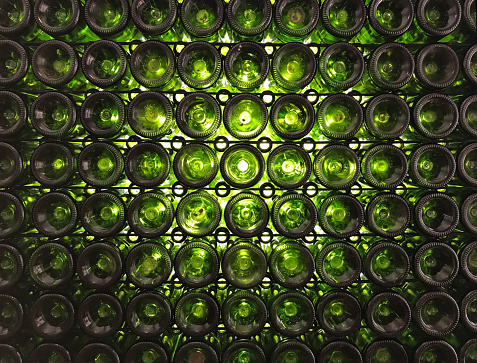 Wine or Cava is stacked in this manner in cellar for ageing.