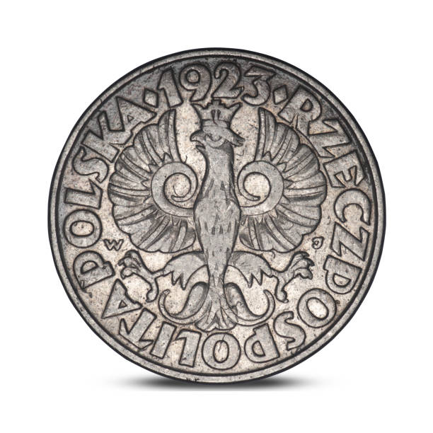 istock Polish coin of 1923 with a low denomination 1257092655