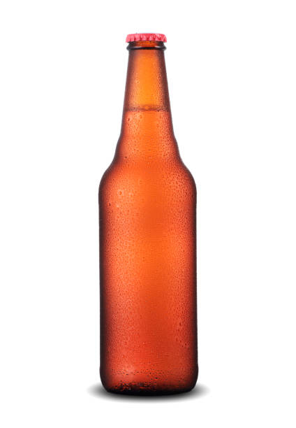 istock brown full bottle with beer isolated 1257097423
