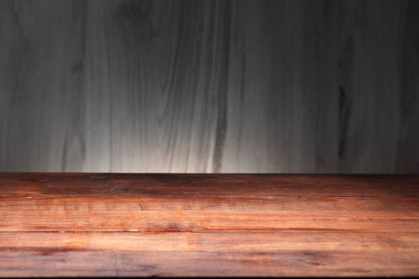 istock white panels background with wooden 1257097429