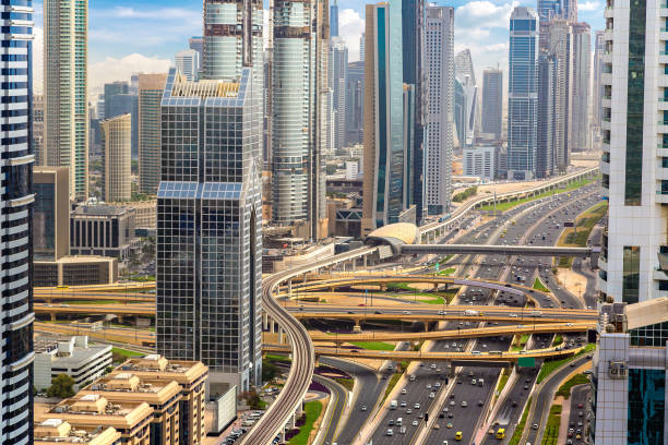 istock Aerial view of downtown Dubai 1257102392