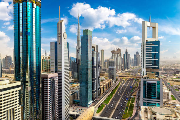 istock Aerial view of downtown Dubai 1257102402