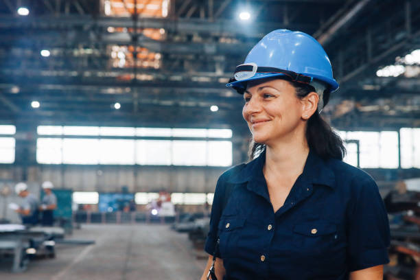 istock Image of a female factory technician 1257103324