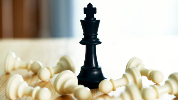 istock Knight of chess win , Leader success concept 1257108521