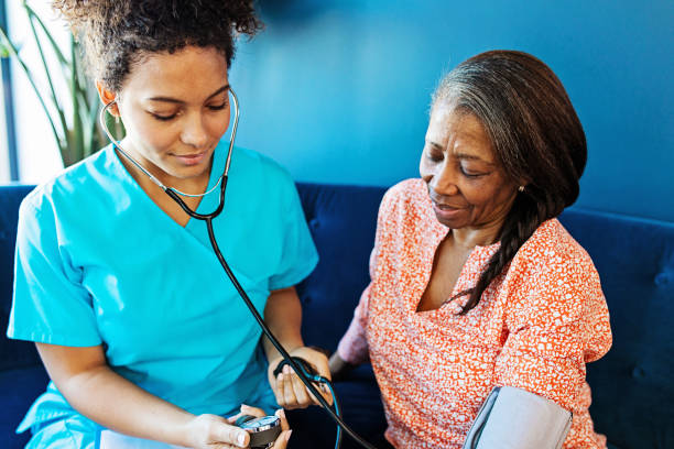 istock Nurse Visiting a Senior Patient 1257108575