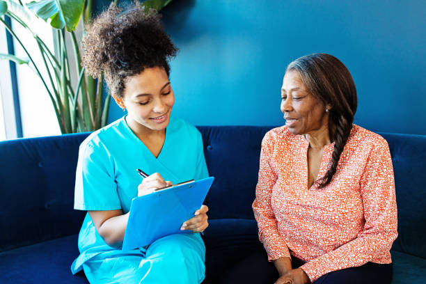 istock Nurse Visiting a Senior Patient 1257108577