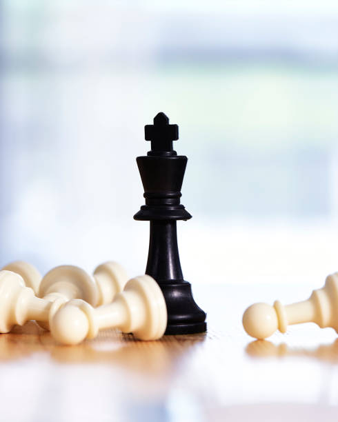 istock Knight of chess win , Leader success concept 1257108582