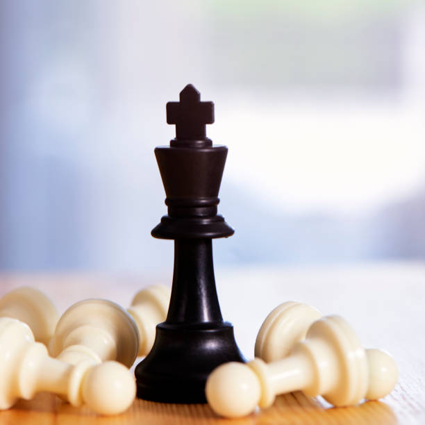 istock Knight of chess win , Leader success concept 1257108673