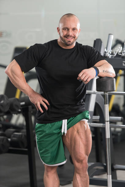 istock Portrait Of A Handsome Man Resting At Gym 1257110148