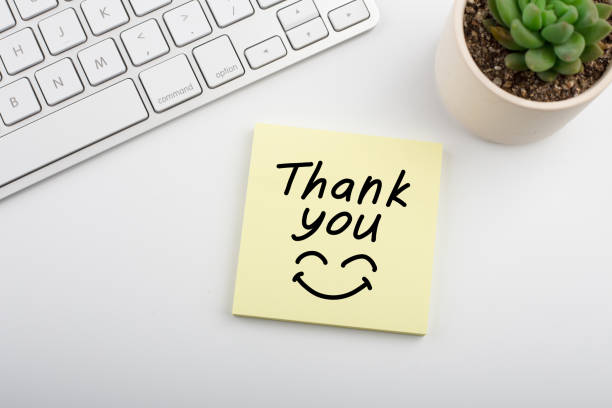 istock Thank You Concept On Sticky Note 1257111037
