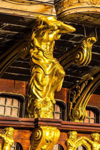 Leeds UK 14th June 2020: The famous gold owl located in the Leeds City Centre in West Yorkshire in the UK, on a sunny summers day