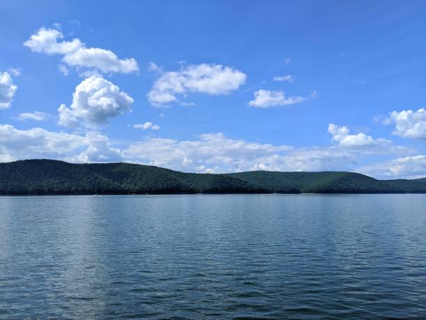 istock Pennsylvania Rolling Mountains from a Body of Water 1257116533