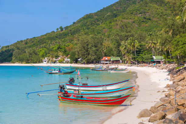 istock Fisherman boat on Phangan Island 1257120520