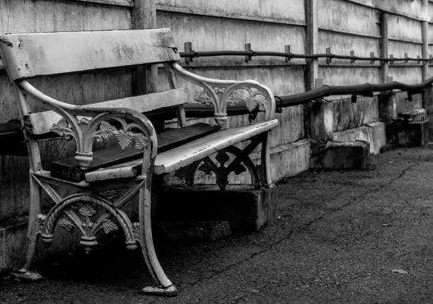 istock Black and White concept of couch. 1257121296