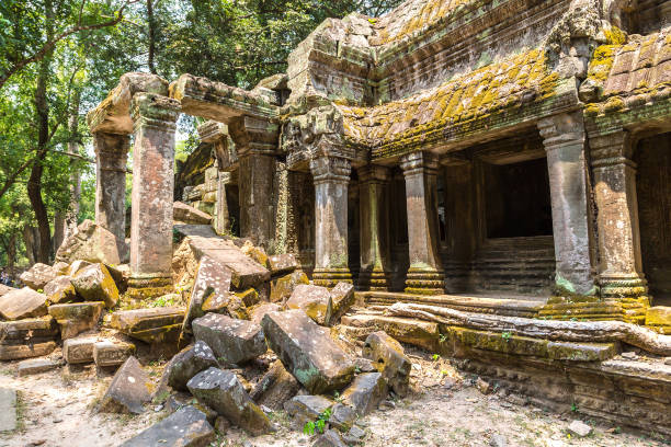 istock Ta Prohm temple in Angkor Wat 1257127260