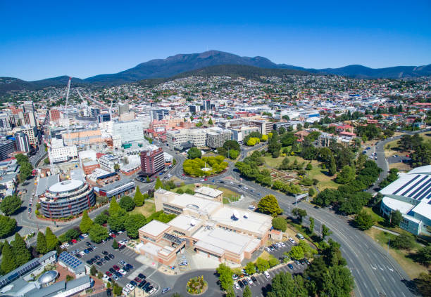 istock Hobart and Mount Wellington in Summer 1257130822