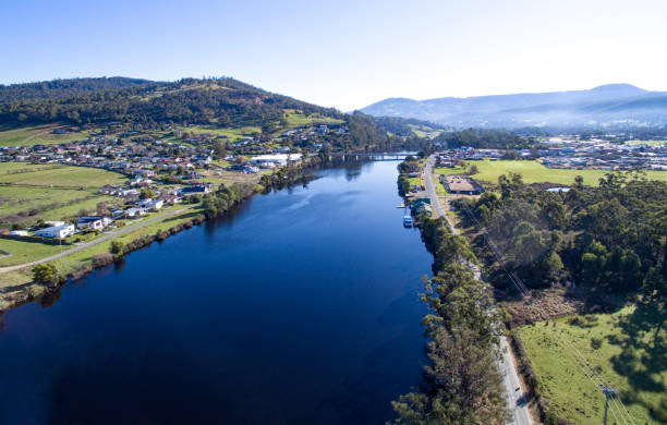 istock Huon River and Huonville Town Centre 1257130832