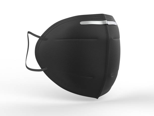 istock Blank N 95 respirator mask for mock up design. 3d illustration. 1257135343