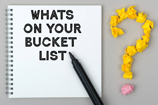 istock Hand with marker writing: Whats On Your Bucket List. 1257135599