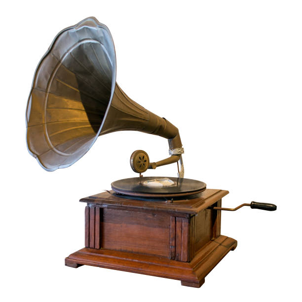 istock vintage gramophone isolated on white 1257140646