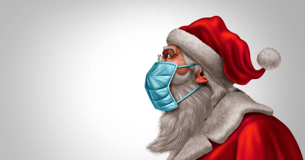 istock Santa Claus Face Mask 1257147470