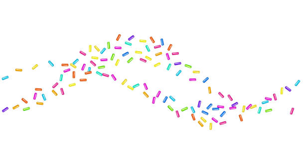 달콤한 색종이 매끄러운 패턴 - sprinkles stock illustrations