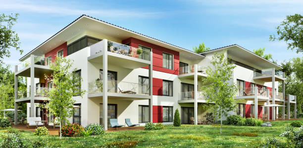 istock Luxury townhouses 1257149811