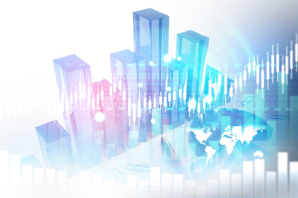istock Financial Stock market chart 1257153411